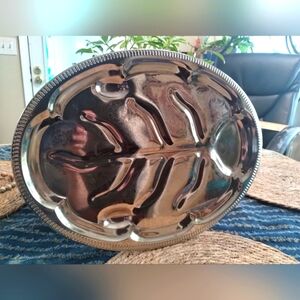 Vintage tree of life turkey/meat/ charcuterie platter EUC